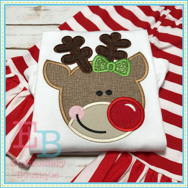 Girl Deer Applique, Applique