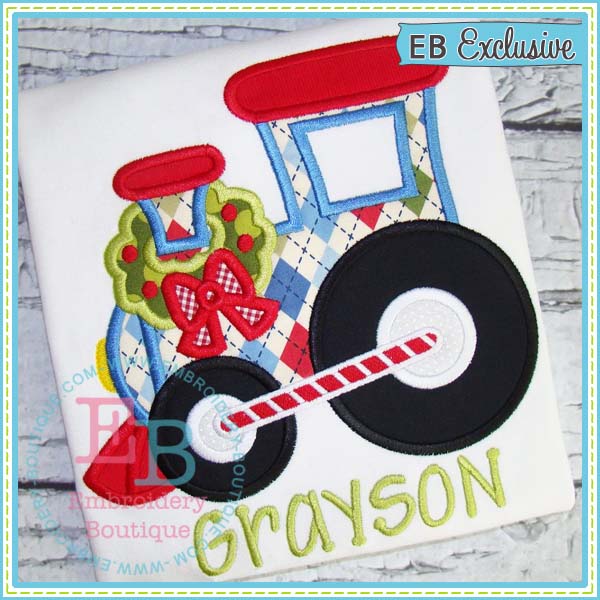 Christmas Train Applique, Applique
