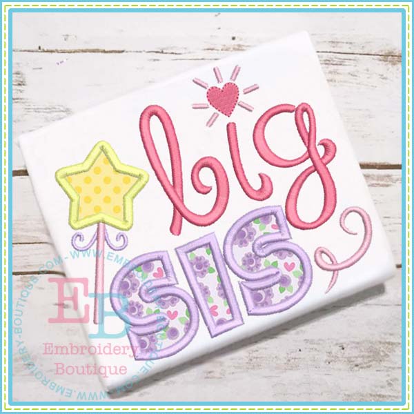 Big Sis Wand Applique, Applique