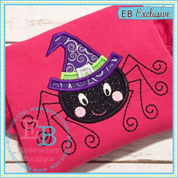 Girly Spider Applique, Applique