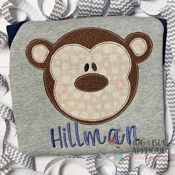 Monkey Bean Stitch Applique, Applique