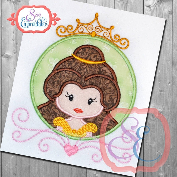 Princess Circle 5 Applique, Applique