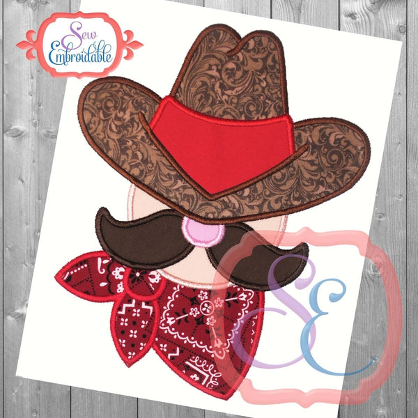 Cowboy Up Applique, Applique