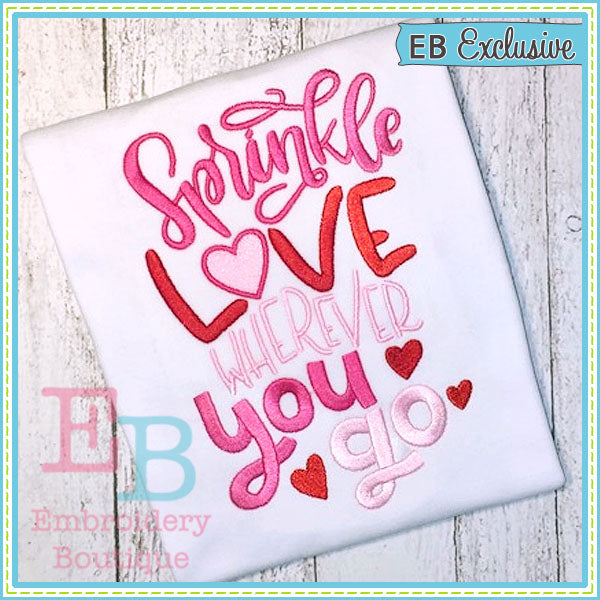 Sprinkle Love Design, Embroidery