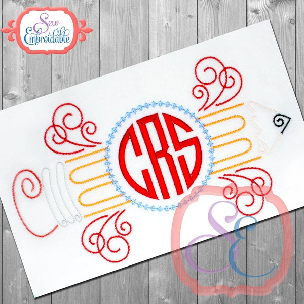Monogram Pencil Design, Applique