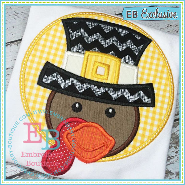 Turkey Peeker Applique, Applique