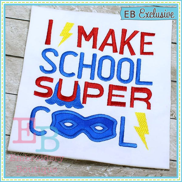 School Cool Design, Applique