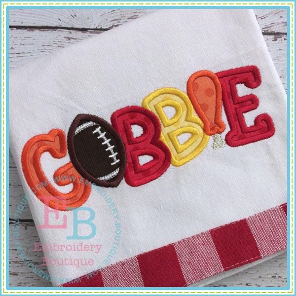 Gobble Filled and Applique, Applique