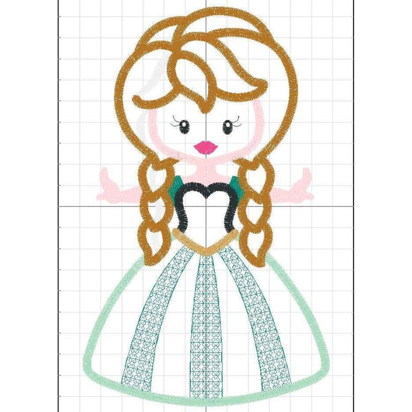 Little Princess 8 Applique, Applique
