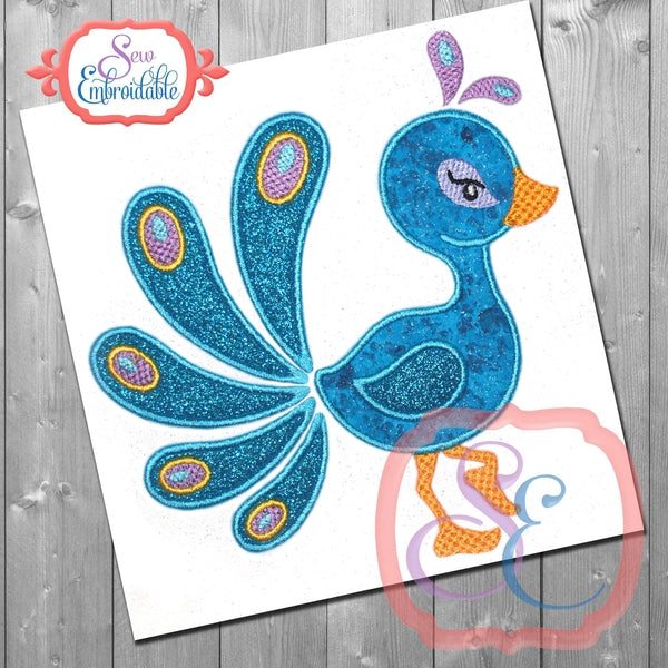 Ms. Peacock Applique, Applique
