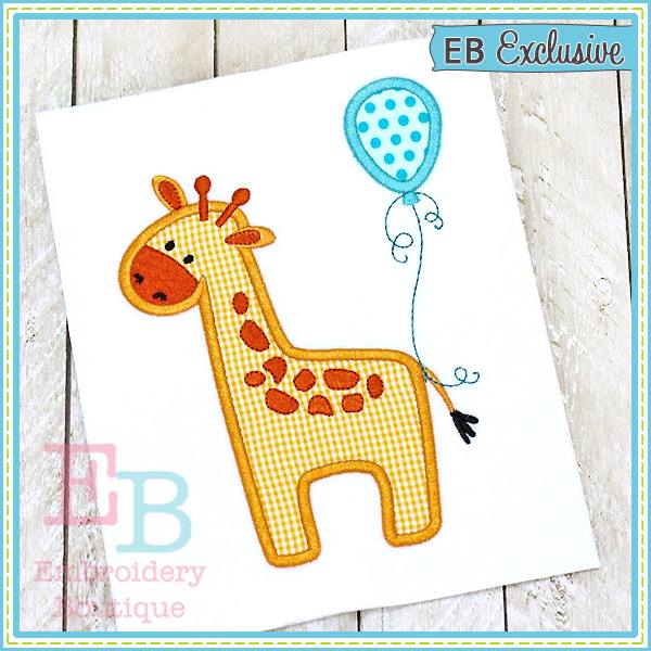 Baby Giraffe Applique, Applique