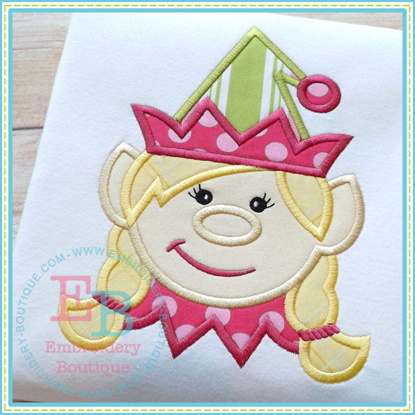 Girl Elf Applique, Applique