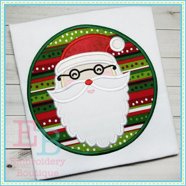 Santa Glasses Applique, Applique