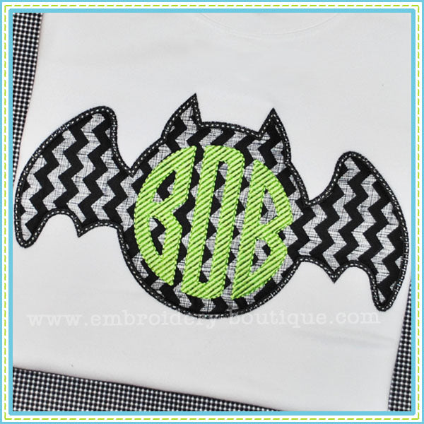 Bat 2 Applique, Applique