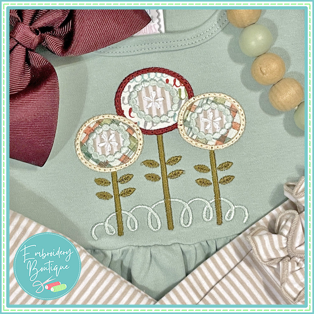 Poppies Applique, Applique, Embroidery Boutique