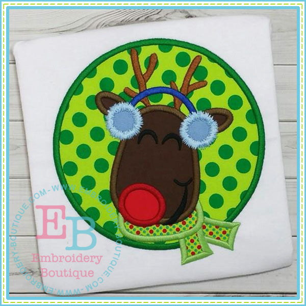 Rudolph Circle Applique, Applique