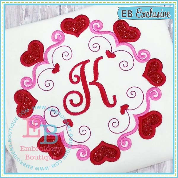 Heart Frame Applique, Applique