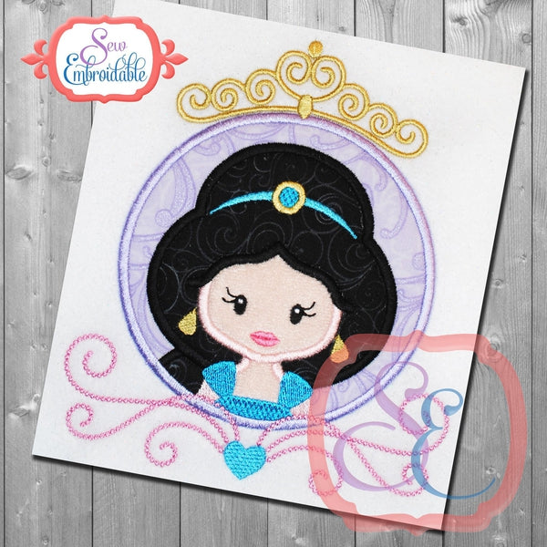 Princess Circle 6 Applique, Applique