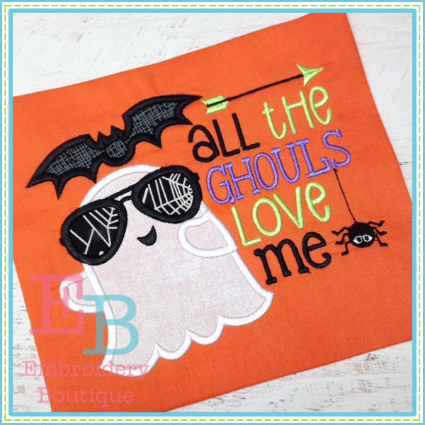 All Ghouls Love Me Applique, Applique