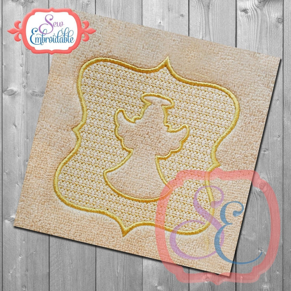Angel Embossed Embroidery Design, Embroidery