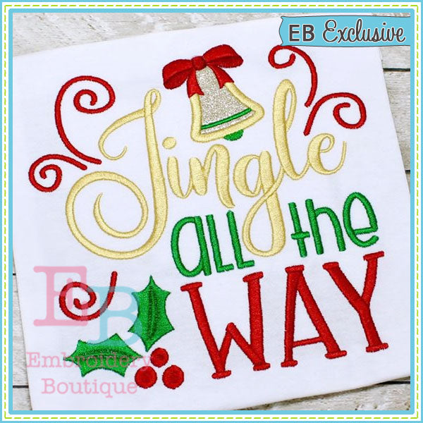 Jingle All the Way Applique, Applique