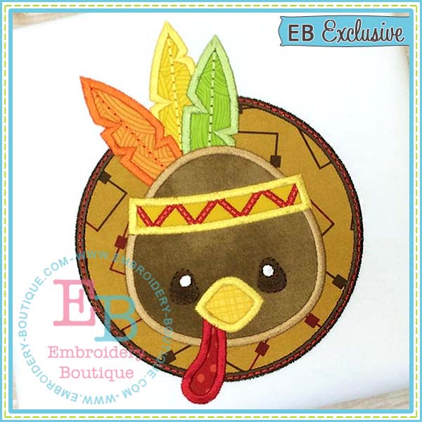 Indian Turkey Applique, Applique