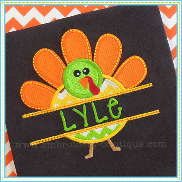 Split Turkey Applique, Applique