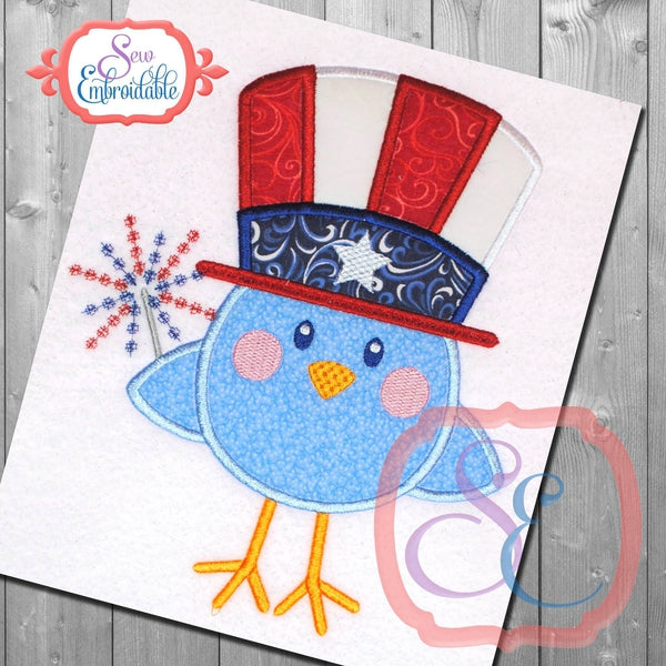 Patriot Bird Applique, Applique