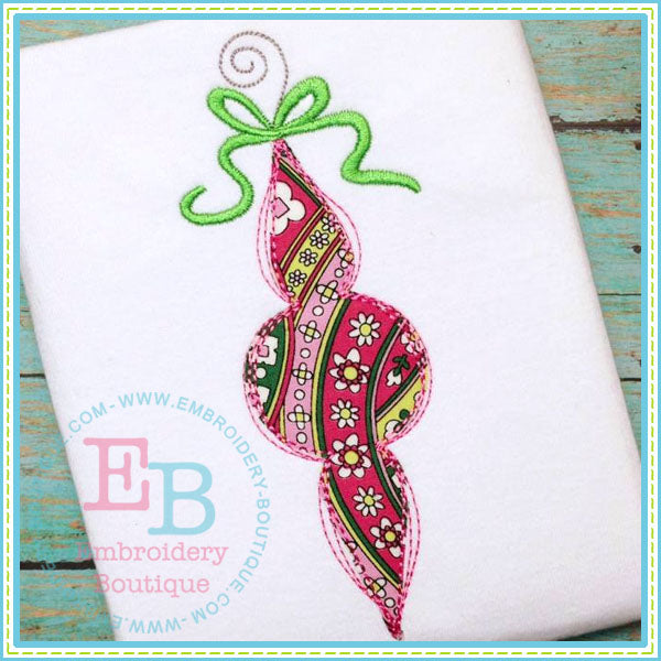 Scribble Single Ornament, Applique