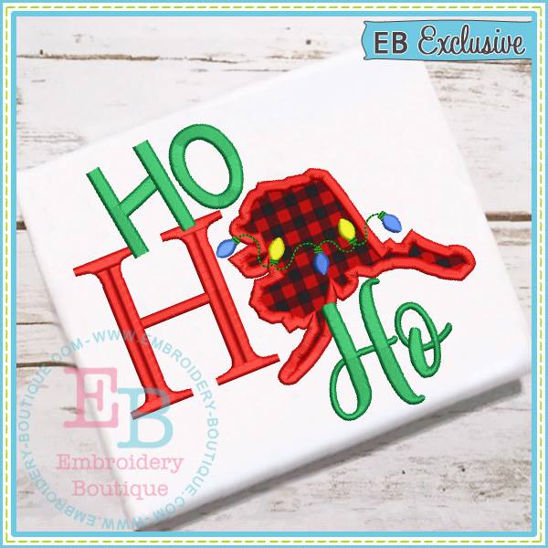 Ho Ho Ho Alaska Applique, Applique