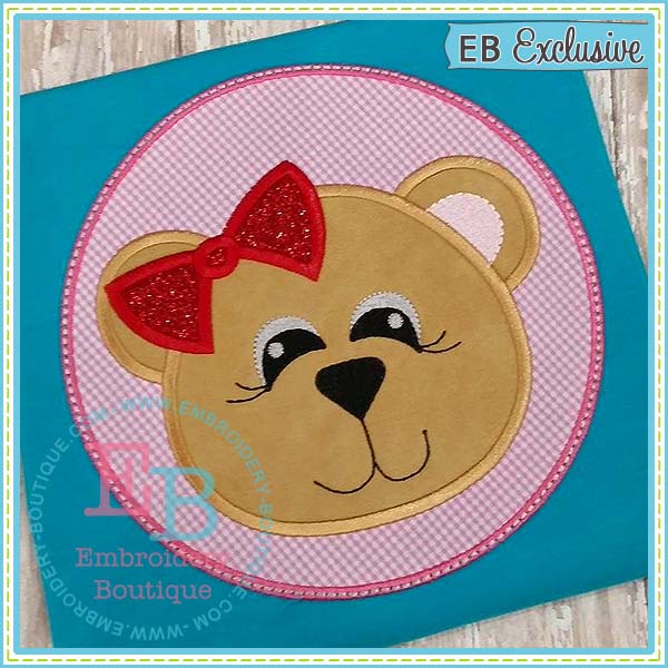 Bear Patch Applique, Applique