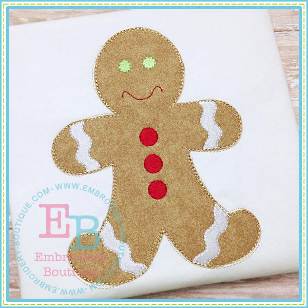 Scribbles Gingerbread Boy, Applique