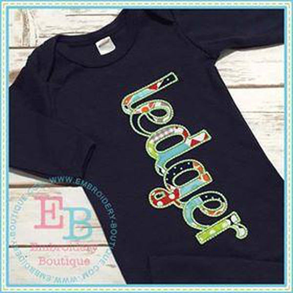 Summer Applique Alphabet, Applique Alphabet