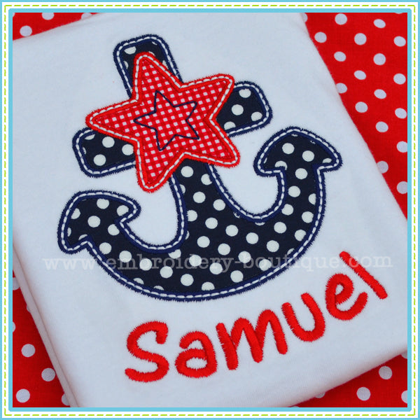 Star Anchor Applique, Applique