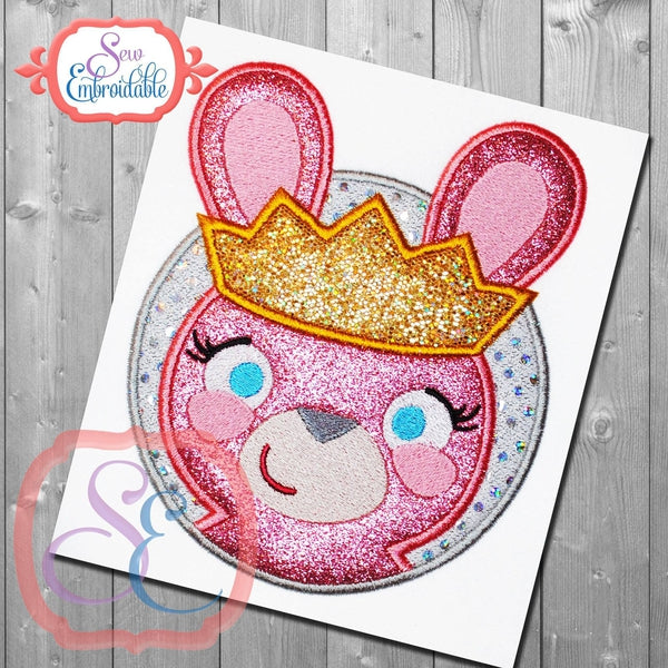 Princess Bunny Applique, Applique