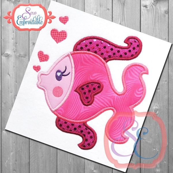 Kissy Fish Applique, Applique