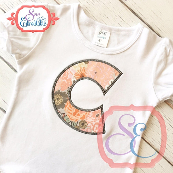 Doodle Applique Alphabet, Applique Alphabet