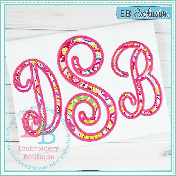 Perfectly Posh Applique Alphabet, Applique Alphabet