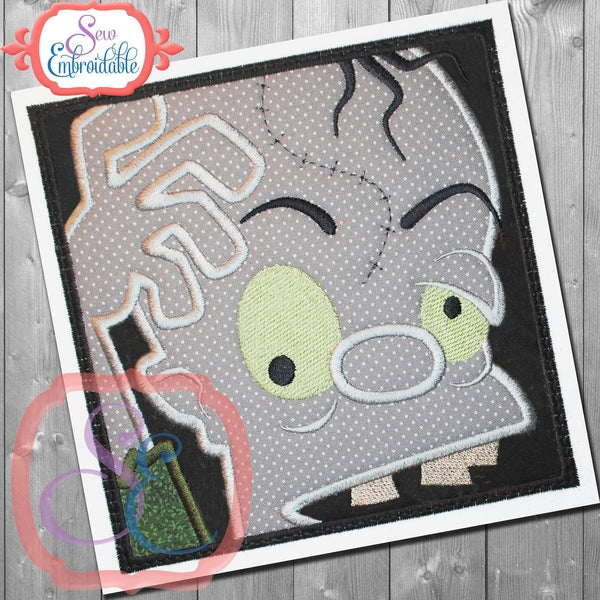 Box Zombie Applique, Applique