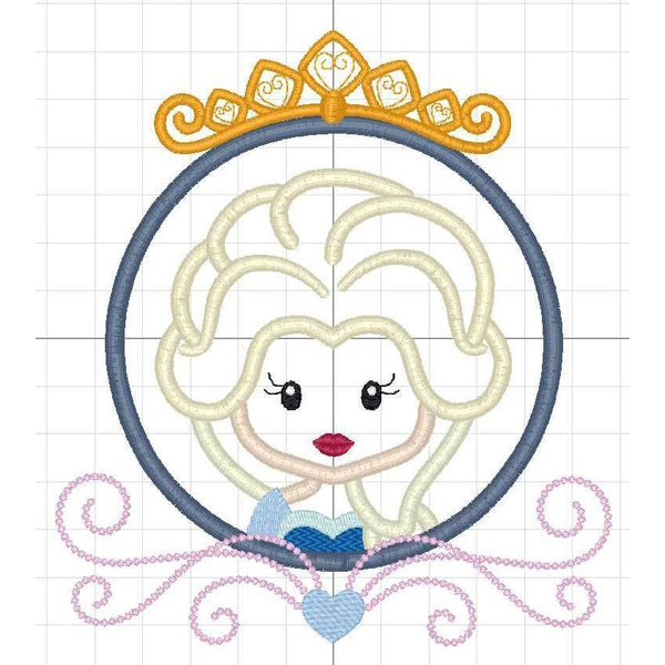 Princess Circle 7 Applique, Applique