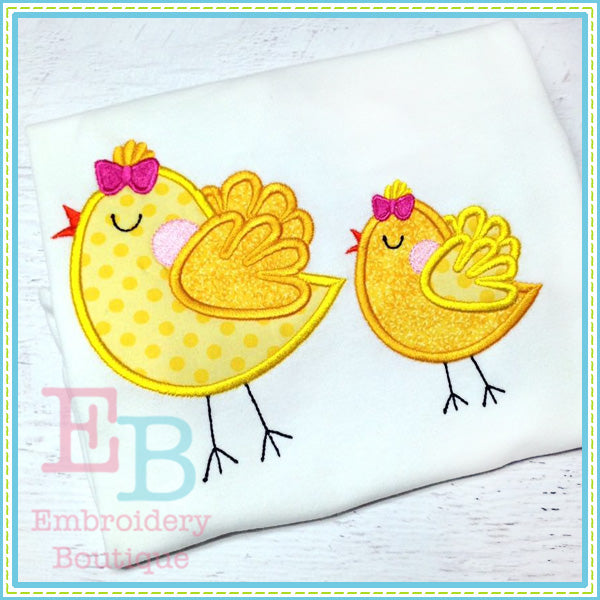 Sassy Chicks Applique, Applique