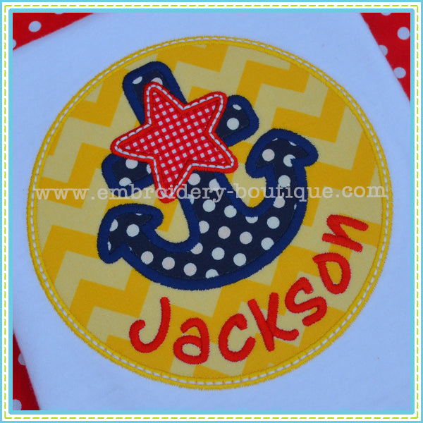 Star Anchor Patch, Applique