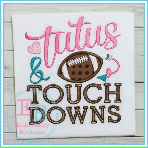 Tutus and Touchdowns Applique, Applique