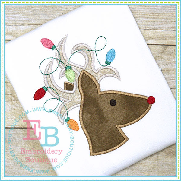 Deer Lights Applique, Applique