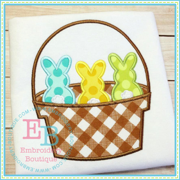 Peeps Basket Applique, Applique
