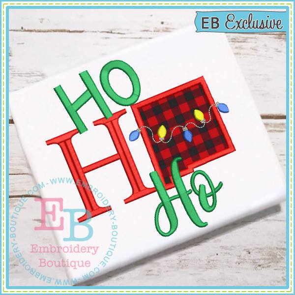 Ho Ho Ho New Mexico Applique, Applique