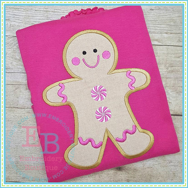 Peppermint Gingerbread Applique, Applique