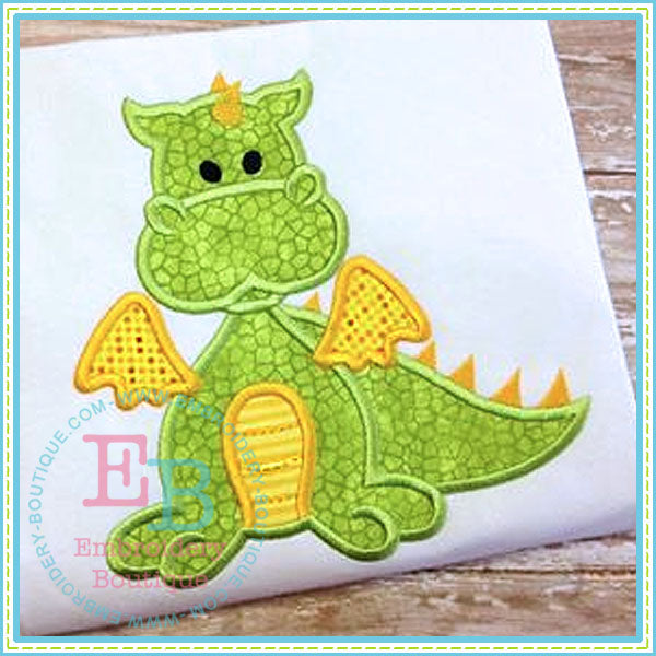 Boy Dragon  Applique, Applique