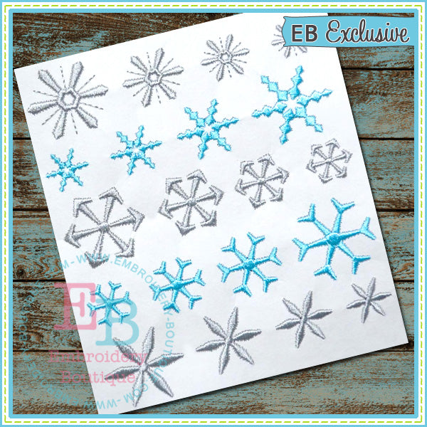 Snowflakes, Embroidery