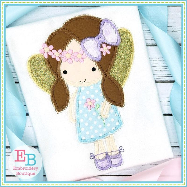 Angel Flower Zigzag Applique, Applique